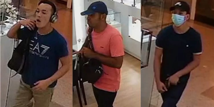 Imagens de assaltantes da joalheria no Amazonas Shopping são divulgadas