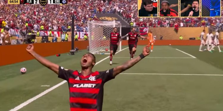DE VIRADA: Flamengo vence o Chelsea por 3 a 1 na Filadélfia e lidera grupo no Mundial de Clubes