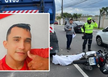 Colidiu contra caminhão e morreu