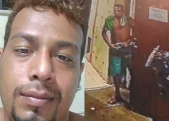 Recompensa de “mil pila” para quem der informações sobre o homem que foi filmado furtando loja. Veja o vídeo