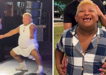 Patixa Teló foi parar no hospital; sem pique para descer até o chão. Veja o vídeo