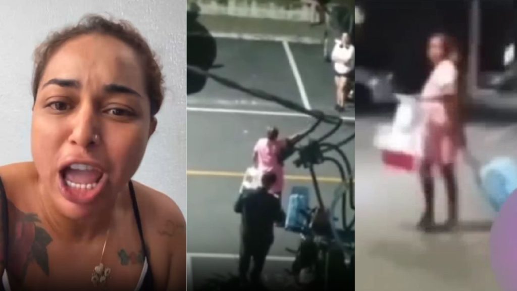 Blogueira Magrinha Ellen agride a cunhada em confusão dentro de condomínio em Manaus