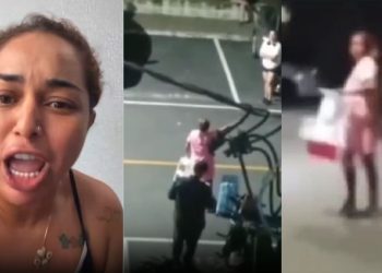 Blogueira Magrinha Ellen agride a cunhada em confusão dentro de condomínio em Manaus