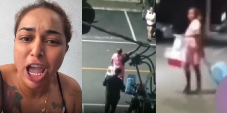 Blogueira Magrinha Ellen agride a cunhada em confusão dentro de condomínio em Manaus