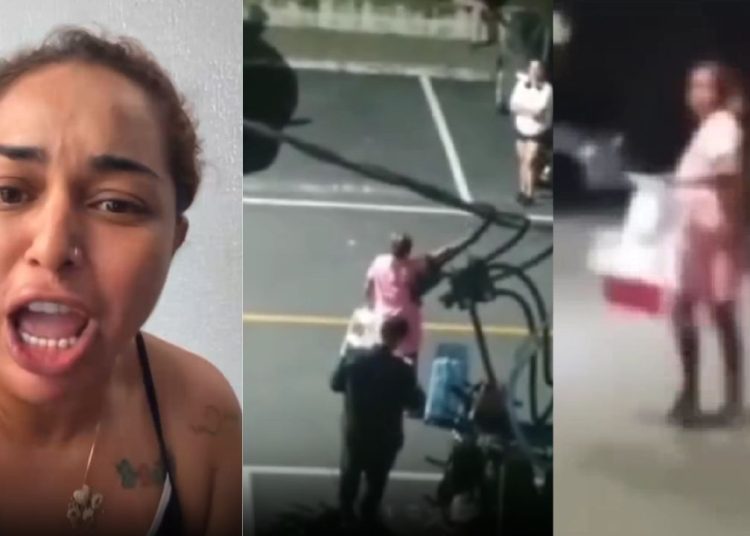 Blogueira Magrinha Ellen agride a cunhada em confusão dentro de condomínio em Manaus
