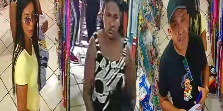 trio que furtou em armarinho no Centro de Manaus é procurado; vídeo