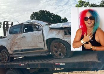 Carro de Wanderley Andrade capota e cantor vai parar no hospital