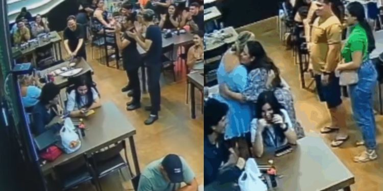 Funcionários surpreendem mulher que comemora aniversário sozinha em Manaus