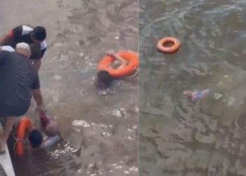 Vídeo: A caminho de Parintins, homem bebe todas, dá ‘PT’ e se joga no rio