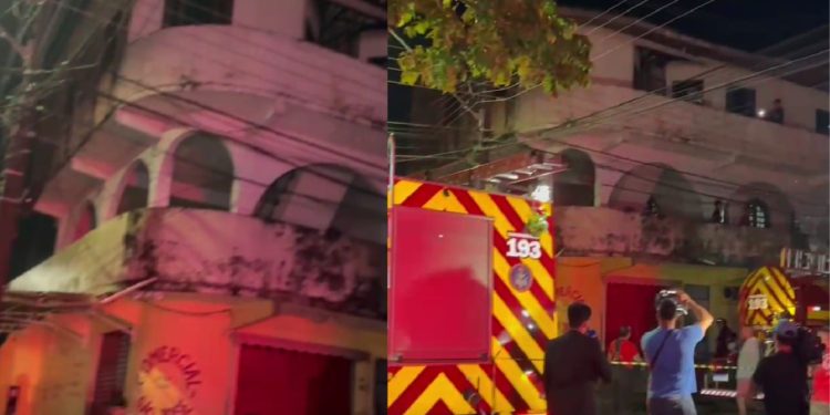 Incêndio atinge prédio no Nova Esperança e deixa moradores presos em apartamentos