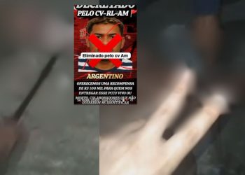 Vídeo bizarro mostra CV esqu4rtejando 'Argentino' em Manaus: 'Tira o coração'