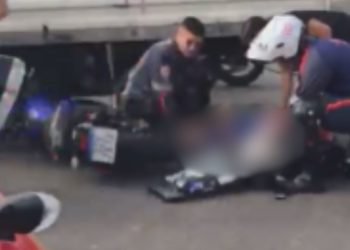 Vídeo: Colisão na avenida Cosme Ferreira deixa grávida ferida