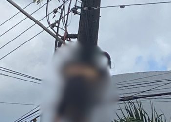 Vídeo: Durante serviço em poste, homem morre eletrocutado dentro de condomínio no Tarumã