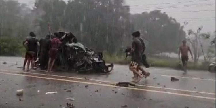 Acidente deixa feridos na AM-070. Veja o vídeo