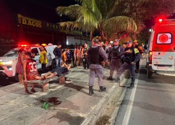 Colisão entre motos deixa quatro feridos em Manaus