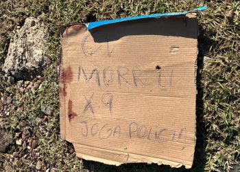 ”Morreu x9” bilhete é deixado em cima de cadáver no Tarumã