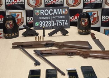 Encontradas armadas escondidas dentro de oficina