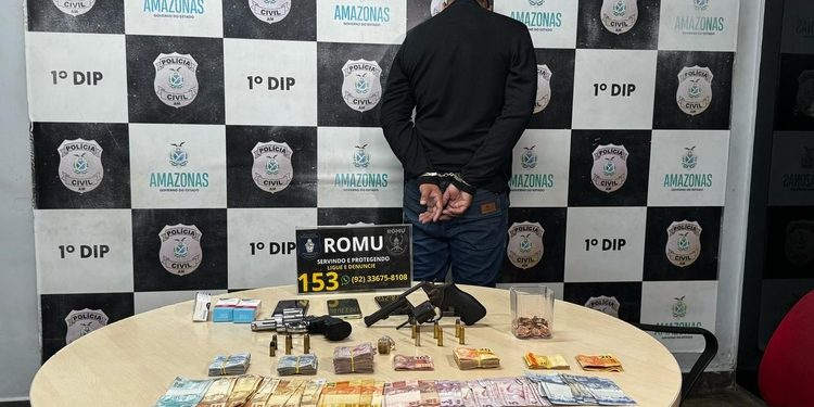 Pensou que ia se dar bem após assalto em drogaria no Japiim, mas foi em cana