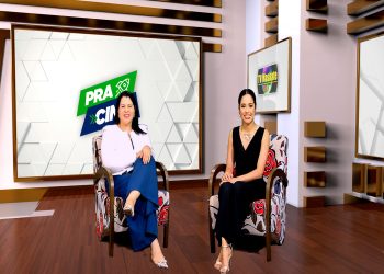 Mentora de carreira e negócios, Fabiana Souza no programa Pra Cima