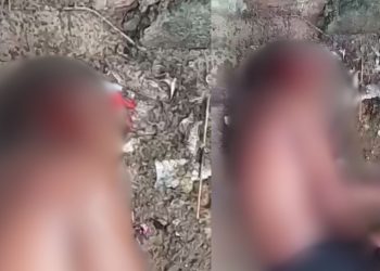 'Ninja' chora após ter o braço quebrado e ter a cabeça baleada no tribunal do crime no AM