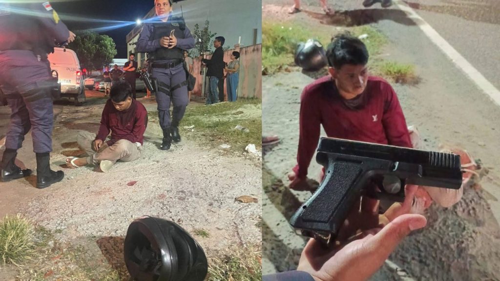 Justiceiro age no Dom Pedro e deixa assaltante ferido