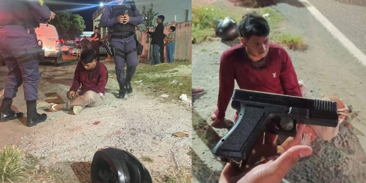 Justiceiro age no Dom Pedro e deixa assaltante ferido