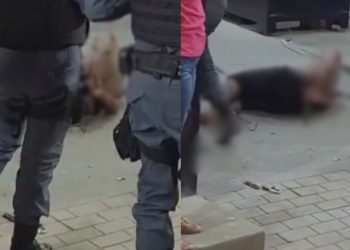 Vídeo: Com a orelha decep4da, comerciante reage e salva o próprio negócio em Tefé