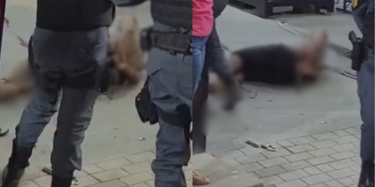 Vídeo: Com a orelha decep4da, comerciante reage e salva o próprio negócio em Tefé