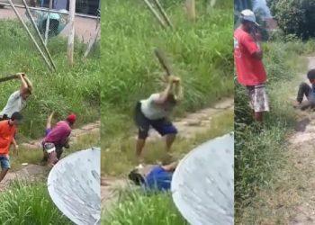 “Vai matar ele”: População de Maués se revolta e quebra bandido na porrad4; veja o vídeo