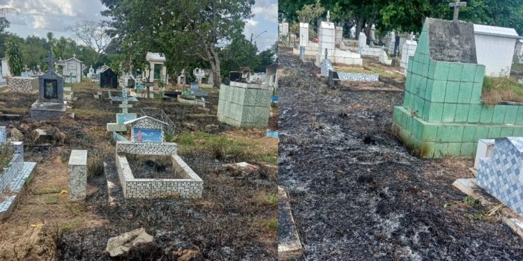 Prefeitura alerta sobre risco de incêndios em cemitérios e pede que velas sejam acesas apenas nos cruzeiros