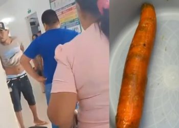 paraense corre para a UPA após ficar com cenoura presa no 'fiofó'