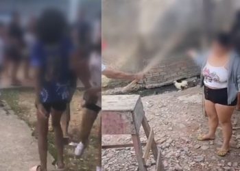 Vídeo: Após dizer que iria “quebrar a cara” de adolescente, mulher leva ripadas nas mãos em Manacapuru