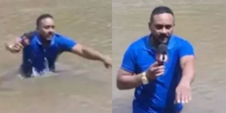 Repórter entra em rio e pisa em corpo de jovem desaparecida por afogamento; veja o vídeo