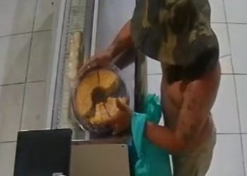 ‘Varado de fome’, vulgo ‘Bisteca’ invade padaria de Manicoré e leva bolo inteiro; veja