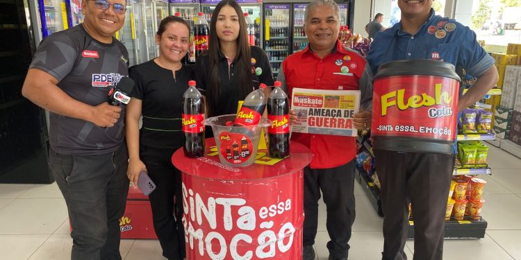PDEX leva degustação de Flesh Cola à loja Bem Mais Conveniência