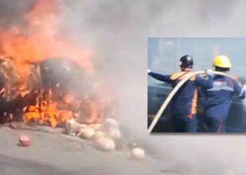 CARBONIZADO: Homem morre queimado após explosão de moto no Distrito