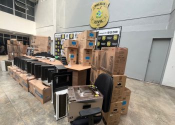 Drogas eram escondidas dentro de equipamentos eletrônicos para serem transportadas a outros estado