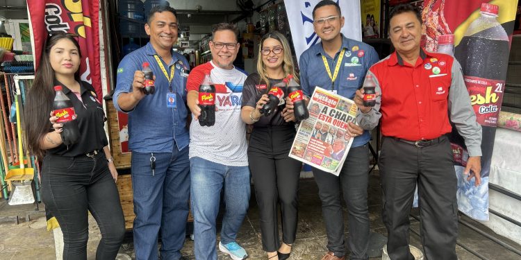 Mercadinho Manuella promovendo promoção Dia Dos Pais FLESH COLA