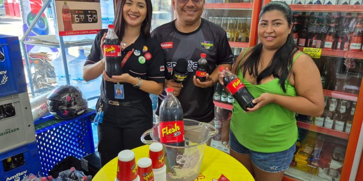 Flesh Cola se destaca em ação promocional no Super Mercadinho da Cidade Nova