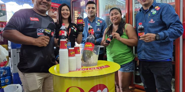 Flesh Cola se destaca em ação promocional no Super Mercadinho da Cidade Nova