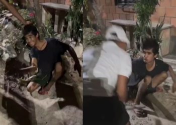 ídeo mostra acusado de furtos levando 'ripadas' de facção em Manaus