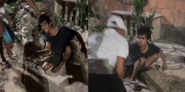 ídeo mostra acusado de furtos levando 'ripadas' de facção em Manaus