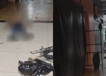 Ao passar mal, trabalhador cai de andaime e morre dentro de shopping em Manaus
