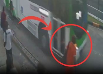 Agente de limpeza que foi atingido por ônibus no T1 fraturou a perna