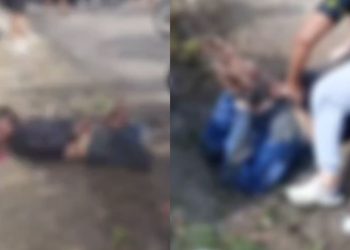 Vídeo: População faz “justiça com as próprias mãos” e agride jovem suspeito no Monte das Oliveiras