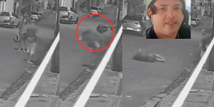 GRAVE: Mulher leva ‘capacetada’ do ex no Alvorada, fratura a coluna e fica jogada na rua; VÍDEO