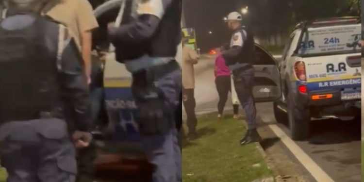Mulher segue marido e flagra ele com amante durante blitz em Manaus
