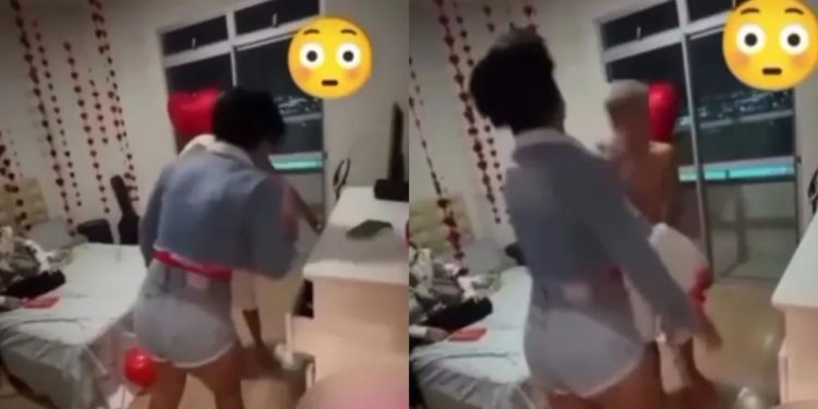 Mãe dá tapas no filho por fazer surpresa de namoro com o próprio primo