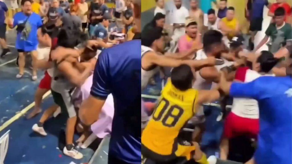 Vídeo mostra pancadaria durante torneio de ‘gaymada’ em Manaus