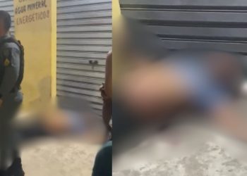Vídeo: Assaltante fica no ‘bico do urubu’ após ser pego por justiceiro em Manaus